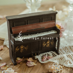 Foreign Trade Zakka Miscellaneous Goods Resin Distressed Vintage Mini Piano Photography Props Home Craft Ornaments