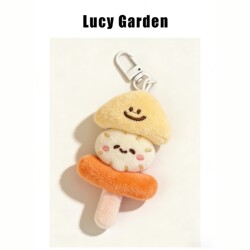 Creative Oden Plush Doll Pendant Girl Backpack Pendant Keychain Cartoon Versatile Decoration Hanging Ornament