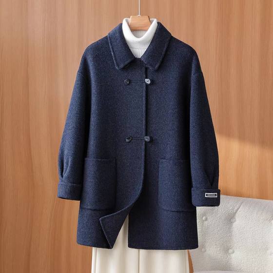
Korean loose double-sided wool coat for women mid-length 2025 autumn and winter new temperament versatile wool coat