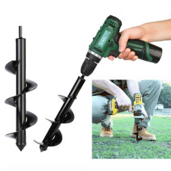 Rechargeable ground drill drill bit hole puncher