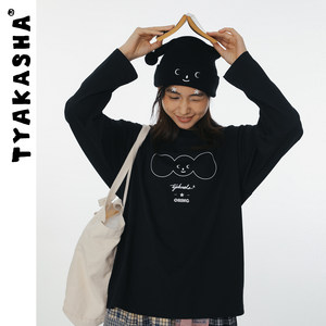 
TYAKASHA Takasha long-sleeved top 2025 new men and women couple casual versatile long-sleeved T-shirt