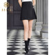 Baisi Korean Style High Waisted Pleated Skirt 2024 Summer New Arrival Fashion Commuting Wear Butterfly Decorated Short Skirt for Women