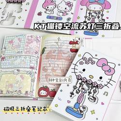 Kt Cat Notebook, Cute and Aesthetically Pleasing Planner for Girls, Elementary School Students, 70% off Fold Hollow-Out Diary Notebook