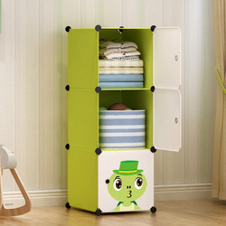Daily Special Price Simple Wardrobe Plastic Assembly Fabric Wardrobe Storage Cabinet for Clothes Simple Modern Economical Type