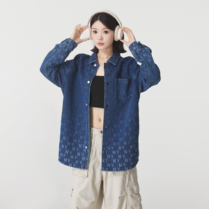 
MLB authentic new spring and autumn men's and women's outdoor casual versatile fashion lapel denim jacket 3ADRM0754