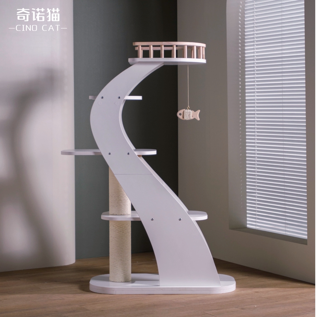 Solid wood cat climbing rack Cinocat Qinuo cat nest cat tree all -in ...