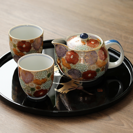 Set Da Tè Kung Fu In Porcellana - Teiera E 6 Tazze Con Design Cinese, Ideale Regalo - Foto 2