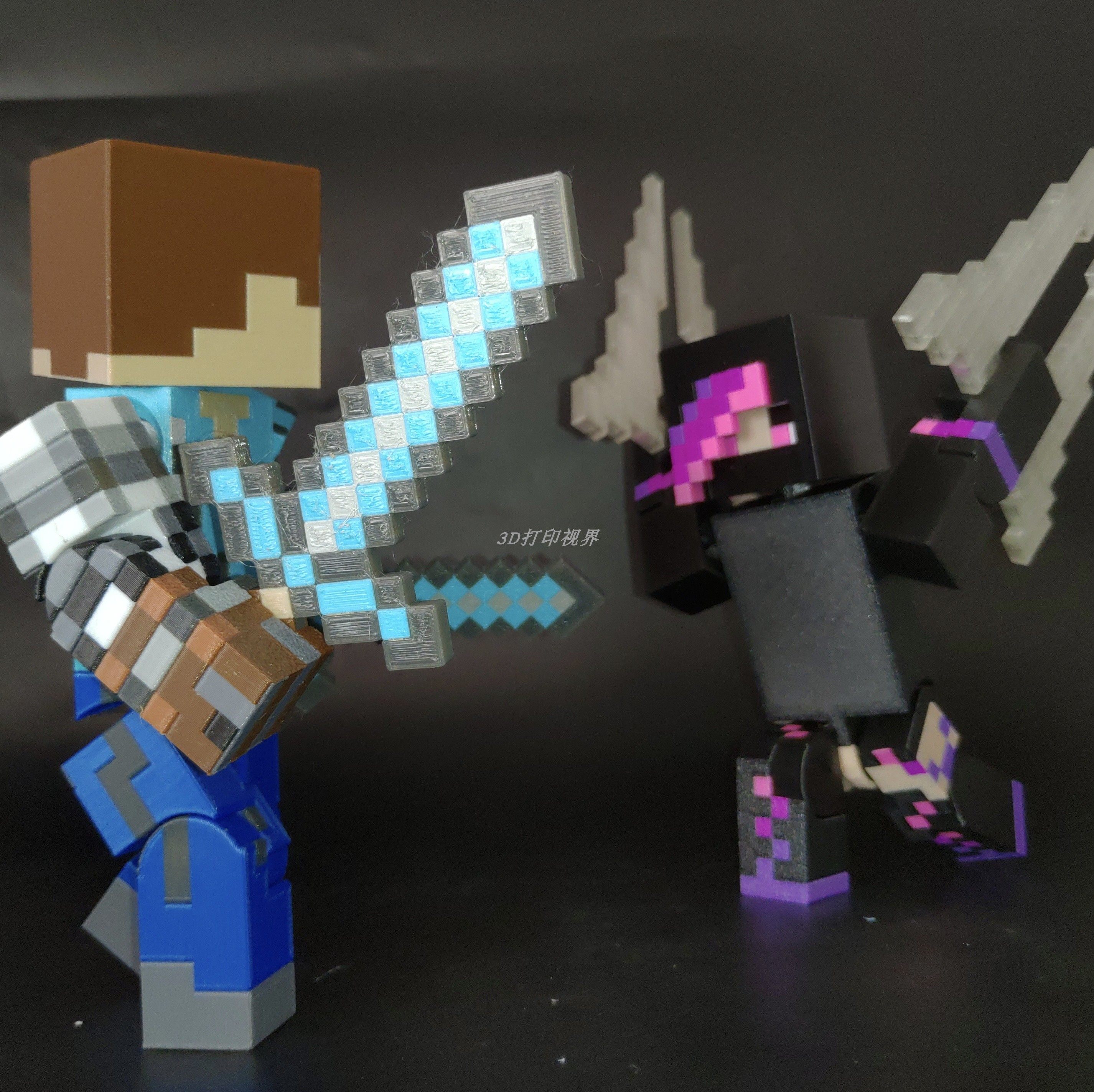 MINECRAFT HIM 미니피규어 주변 장치 CERIS ENDER QUEEN 다중 관절 이동식 모델 장난감--Freehip.co.kr
