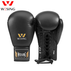 Jiurishan Series Rope-Tied Sparring Gloves, Competition Boxing Gloves, Muay Thai Training Gloves, 8/10/12 Ounces