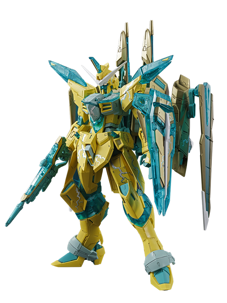 MG 1/100 ZGMF-X09A Justice Gundam(Cross Contrast Colors / Yellow Clear)
