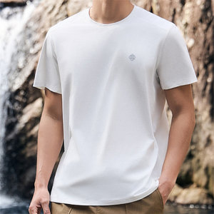 
2025 summer new quick-drying T-shirt moisture absorption, breathable, anti-wrinkle sports and casual light skin-friendly short-sleeved top for men