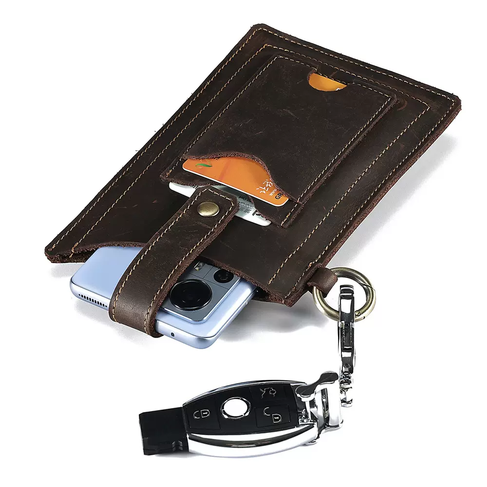 真皮男包腰包休闲运动疯马皮腰挂包复古腰包男士手机腰包干活用