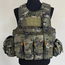 New W21K Camouflage Combination Tactical Vest Quick Release Tactical Vest Steel Wire Multi-Functional Weight-Bearing Vest Detachable