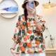 Women's spring new mother top fashionable middle-aged and elderly women's loose fashionable slim casual and versatile shirt
