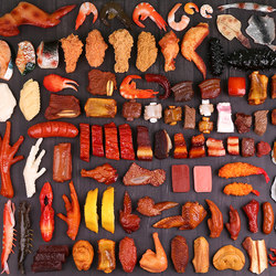 Simulated Braised Pork Chunks, Chicken Legs, Chicken Wings, Food Model, Children's Toys, Photography Props, Sample Display, Decoration