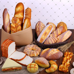 Simulated Bread Model, Soft and Fragrant, Rebounding Fake Food, Photography Props, Baking Cake Shop Cabinet Decoration, Toy Ornaments