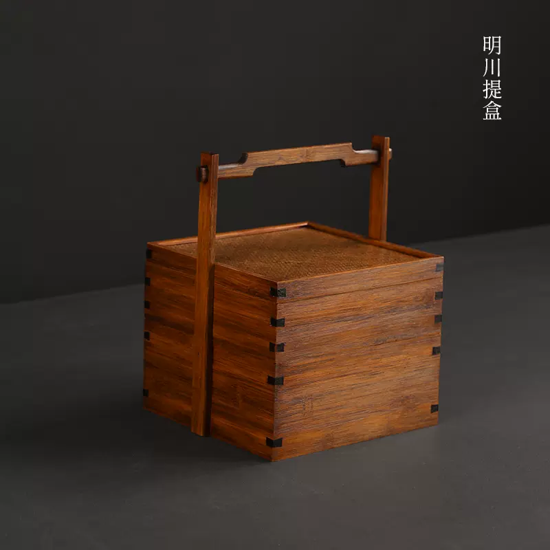 ②茶箱 二段茶箱 キャスター付き