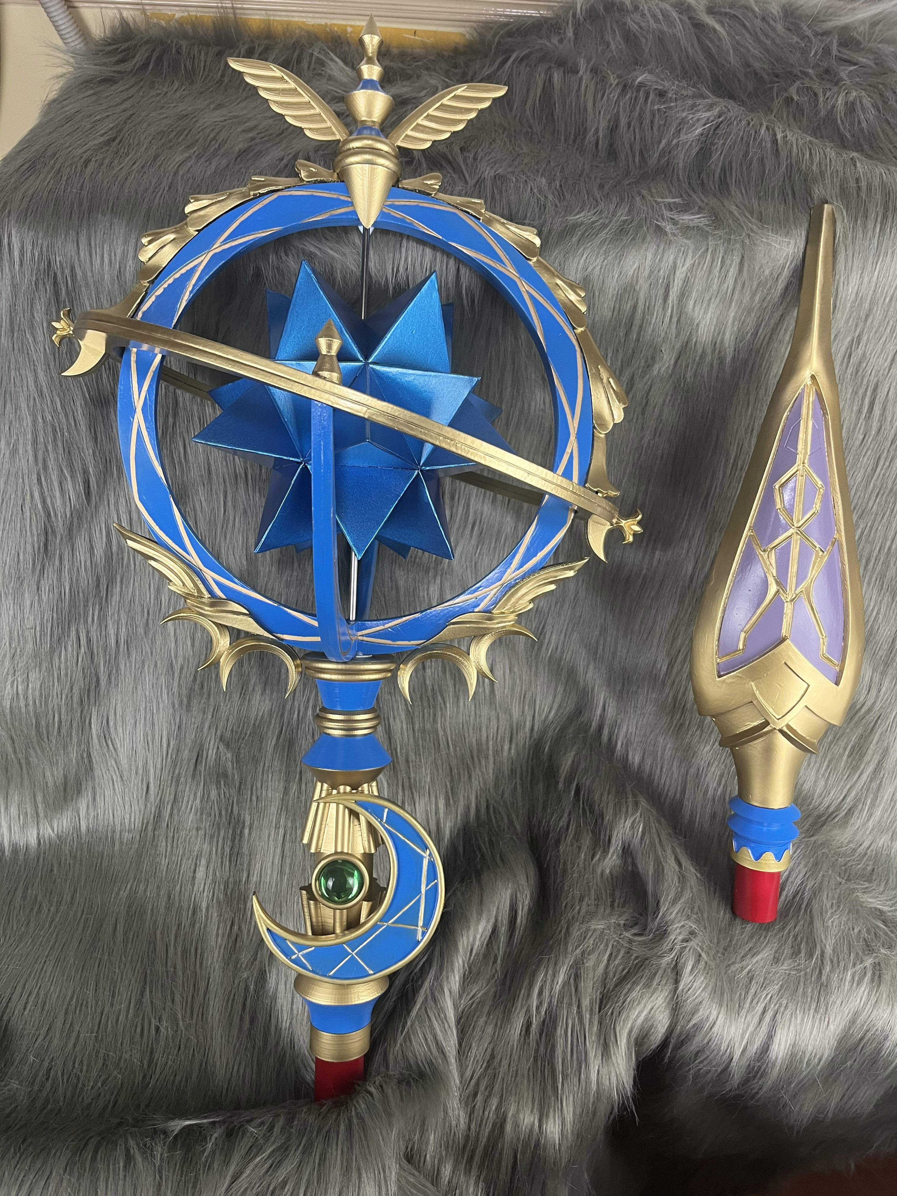 反射弧fgo幼年达芬奇lily cosplay 道具法杖手甲游戏女装二次元