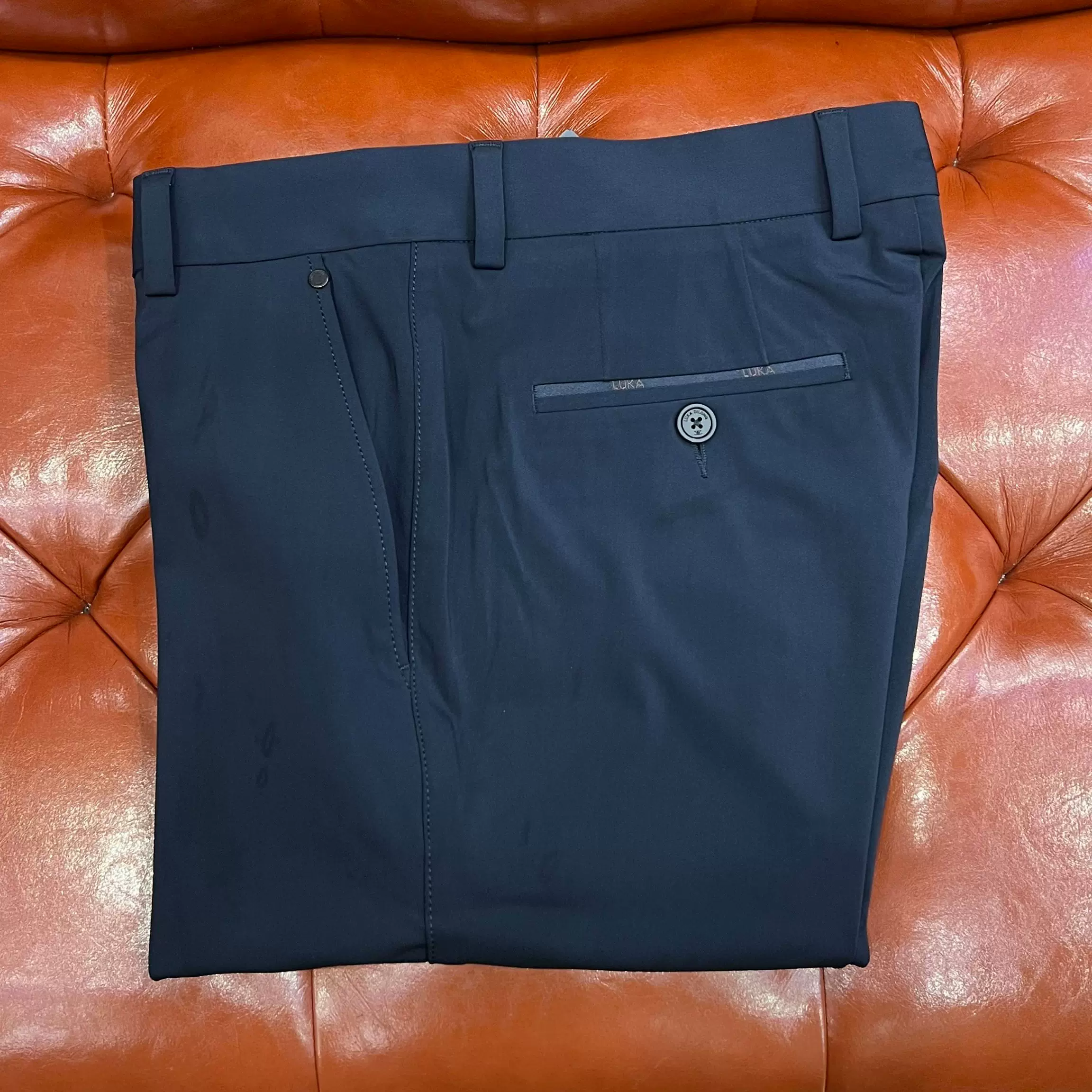 路卡迪龙春夏新款免烫抗皱中腰直筒男士商务休闲长裤 140221126