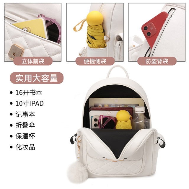 Backpack for women 2024 new trendy bag, fashionable small schoolbag ...