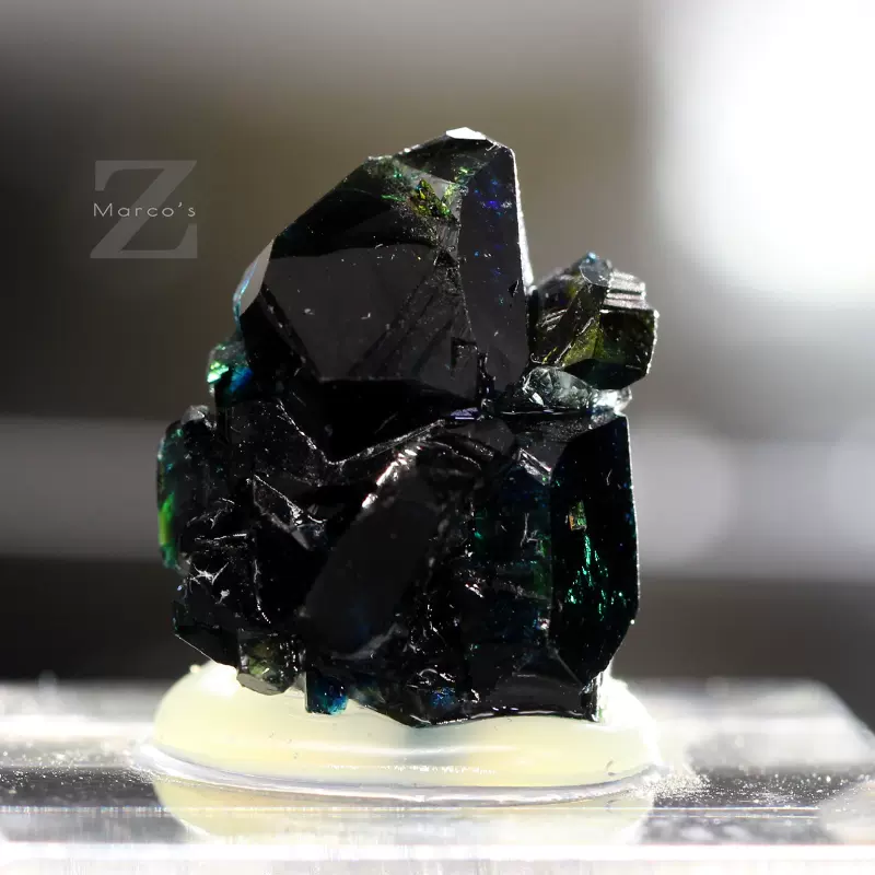 天蓝石加拿大lazulite 宝石级稀有宝石矿物标本