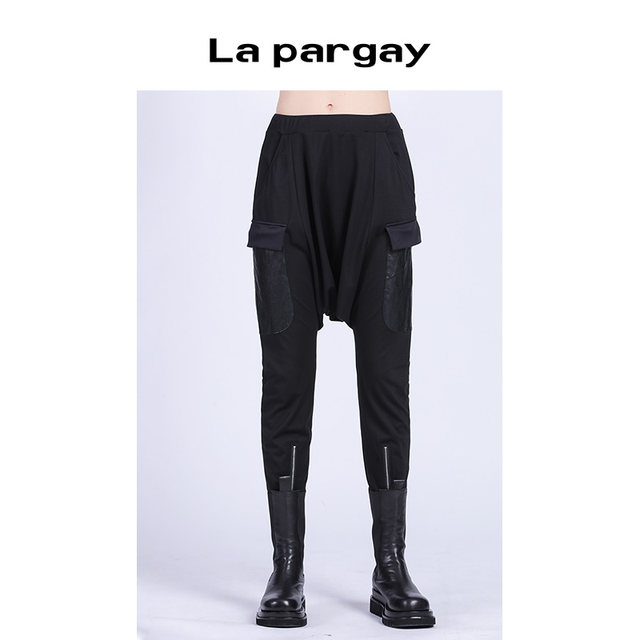 lapargay-napa-2023-autumn-and-winter-new-women-s-black-pants