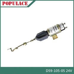 Shangchai Electronic Flameout Controller Switch D59-105-05 Oil Cut-off Solenoid Valve 1751-2467 12v