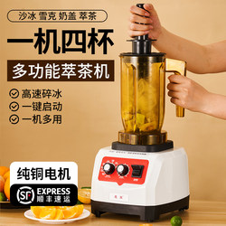 Commercial Ice Crusher, Smoothie Machine, Ice Shaver for Stalls, Fully Automatic Ice Crusher for Milk Tea Shops