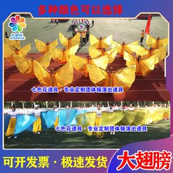 Color-Changing Wings and Shawls as Dance Performance Props for the Opening Ceremony of the Sports Games and Large-Scale Group Gymnastics