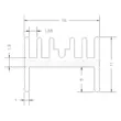 tản deepcool Tản nhiệt TO-220 Bộ tản nhiệt triode 20*15*11mm có chân khối tản nhiệt hợp kim nhôm còn hàng quạt tản nhiệt cho cpu Linh kiện tản nhiệt