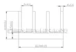 Nhôm tản nhiệt tản nhiệt đen gãy rãnh 25*16*10MM tản nhiệt điện tử chip tản nhiệt hợp kim nhôm tản nhiệt Linh kiện tản nhiệt