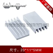 Tản Nhiệt 20*11*5 Mm Hợp Kim Nhôm Tản Nhiệt Chip Tản Nhiệt Tự Làm Tản Nhiệt Khối Bộ Nhớ Video Nhớ Dây Dẫn Nhiệt