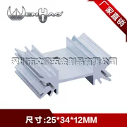 TO-3P Transistor 25*34*12 Mm Tản Nhiệt Mos Ống Tản Nhiệt Nhôm Hồ Sơ Plum Tản Nhiệt Âm Thanh