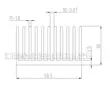 Tản Nhiệt Chất Lượng Cao 200*50*30 Mm Cao Cấp Tản Nhiệt Điện Tử Tản Nhiệt Nhôm Vây Nhiệt Khối Làm Mát dây 