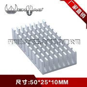 Nhôm tản nhiệt hồ sơ 50*25*10MM màu trắng gãy rãnh chip điện tử dẫn nhiệt dải tản nhiệt