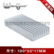 Tản nhiệt nhôm 100*50*17MM tản nhiệt điện tử công suất cao tản nhiệt dải nhôm có thể tùy chỉnh