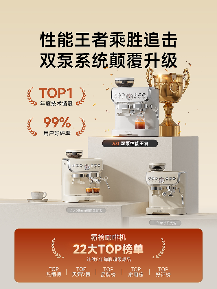 Mcilpoog-Machine à café semi-automatique TC520, avec broyeur et cuiseur vapeur, grand écran de 6 pouces, cafetière pour la maison et le bureau  6