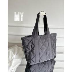 My New Casual Lightweight Tote Bag, Large Capacity Shoulder Bag, Quilted Handbag, Commuter Bag, Mommy Bag, Versatile and Trendy