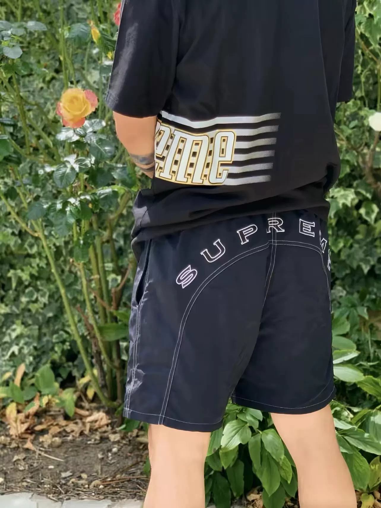 Supreme S Paneled Belted Track Pant 黒 S Supreme S Paneled Belted