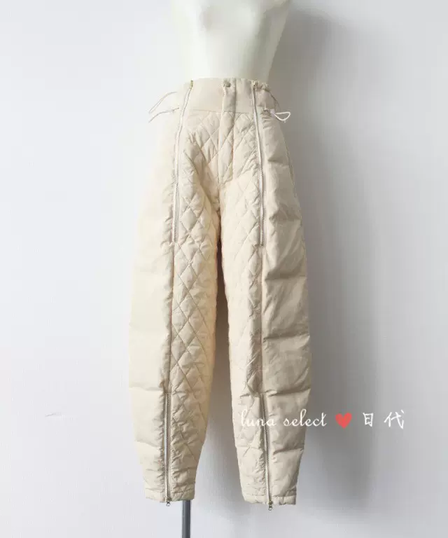 JUN MIKAMI日本代购~Wild Things联名保暖羽绒裤衍缝长裤-Taobao
