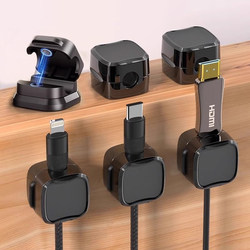 Magnetic cable storage desktop car data cable storage