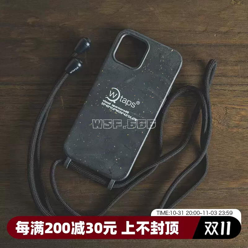 折扣現貨WTAPS BUMPER / IPHONE CASE / PLASTIC 掛繩手機保護殼21AW-Taobao