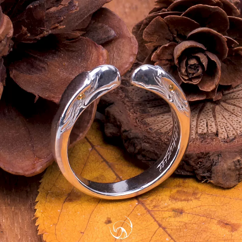 正品】KEN KIKUCHI 菊地健銀嘴四目戒指菊地建尾戒鷹戒