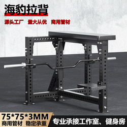 Commercial Gym Seal Rowing Machine Adjustable Deadlift Back Extension Barbell Seated Back Extension Training Equipment for Back Training