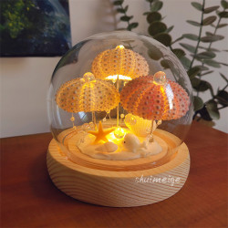 Fantasy Shell Sea Urchin Jellyfish Lamp Night Light