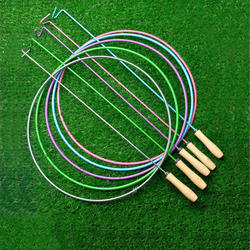 Iron Hoop Iron Ring Rolling Iron Hoop for Children Thickened 38cm Solid Iron Push Hoop Traditional Flat Iron Hoop Round Ring for Kindergarten