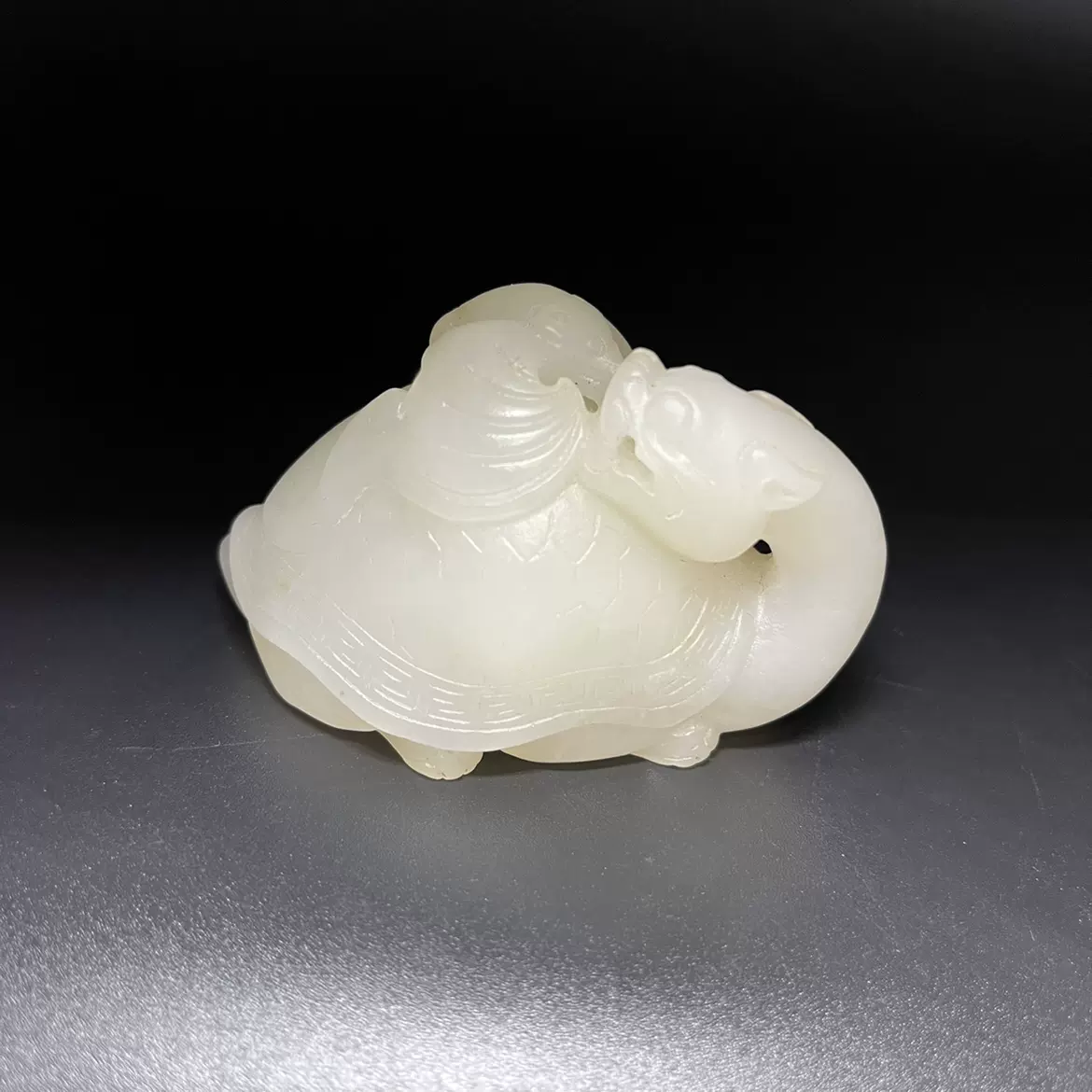 高古玉：和田玉西周玉人尺寸：8.7×2.5××2.1cm重：81.5克