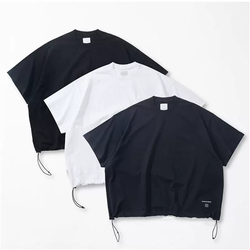 SFC SUPER BIG DRAWSTRING TEE 日本制抽绳廓形男女短袖T恤 23SS-Taobao