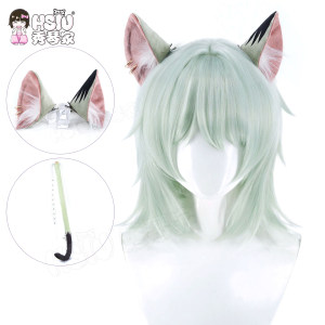 
Xiuqinjia Sato Yaniko Nico Meow Meow cos wig Yanni cat mixed silk cat fake fur ears