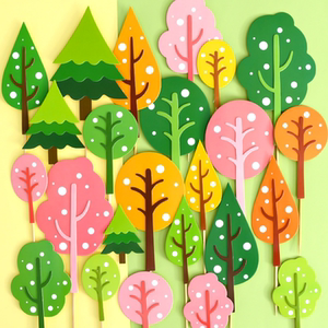 
Baked cake decoration card ornaments soft clay lion giraffe animal ornaments felt green tree card dessert table